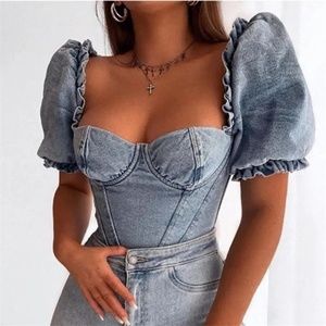 *Sold Out* House of CB Denim Corset